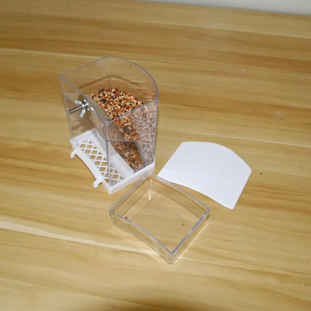 Observing Food Balance Bird Feeder Capacity Automatic Bird Feeder Transparent Hanging Food Container Parrot Small Bird for Easy