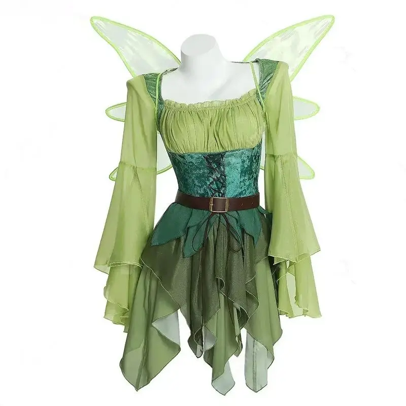 

Women's Medieval Fairy Magic Dr een Wild Things loween Role-plang Costume Ethnic Stage Clothing Summer New Arrival