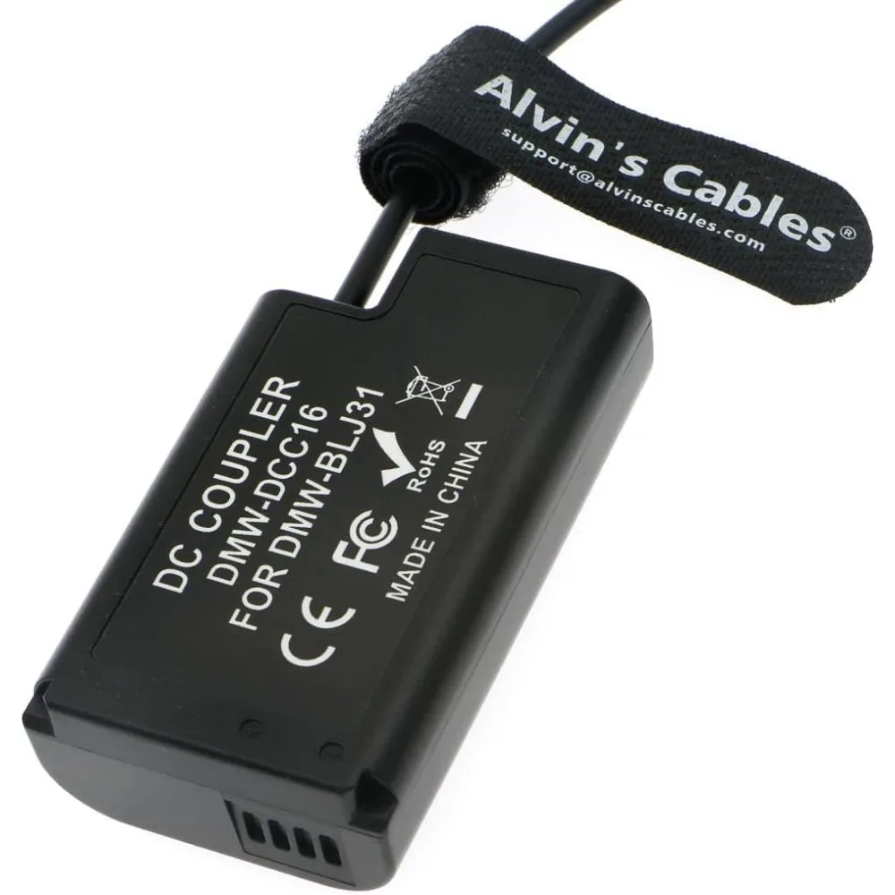 

Alvin’s Cables Straight DC to DMW-DCC16 Dummy Battery Power-Cable for Panasonic LUMIX S1| S1M| S1R| S1RM| S1H Camera 45CM|18in