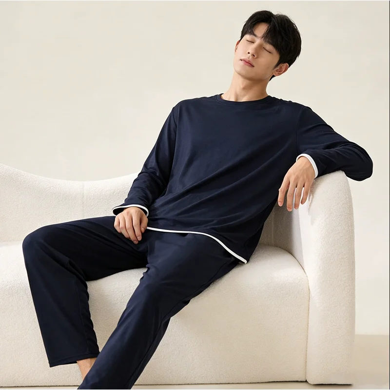 Spring Autumn Women Casual Pajama Sets Female Comfort Pajama Sets Ladies Modal Cotton Sleepwear Suit Long Sleeve Home Clothes