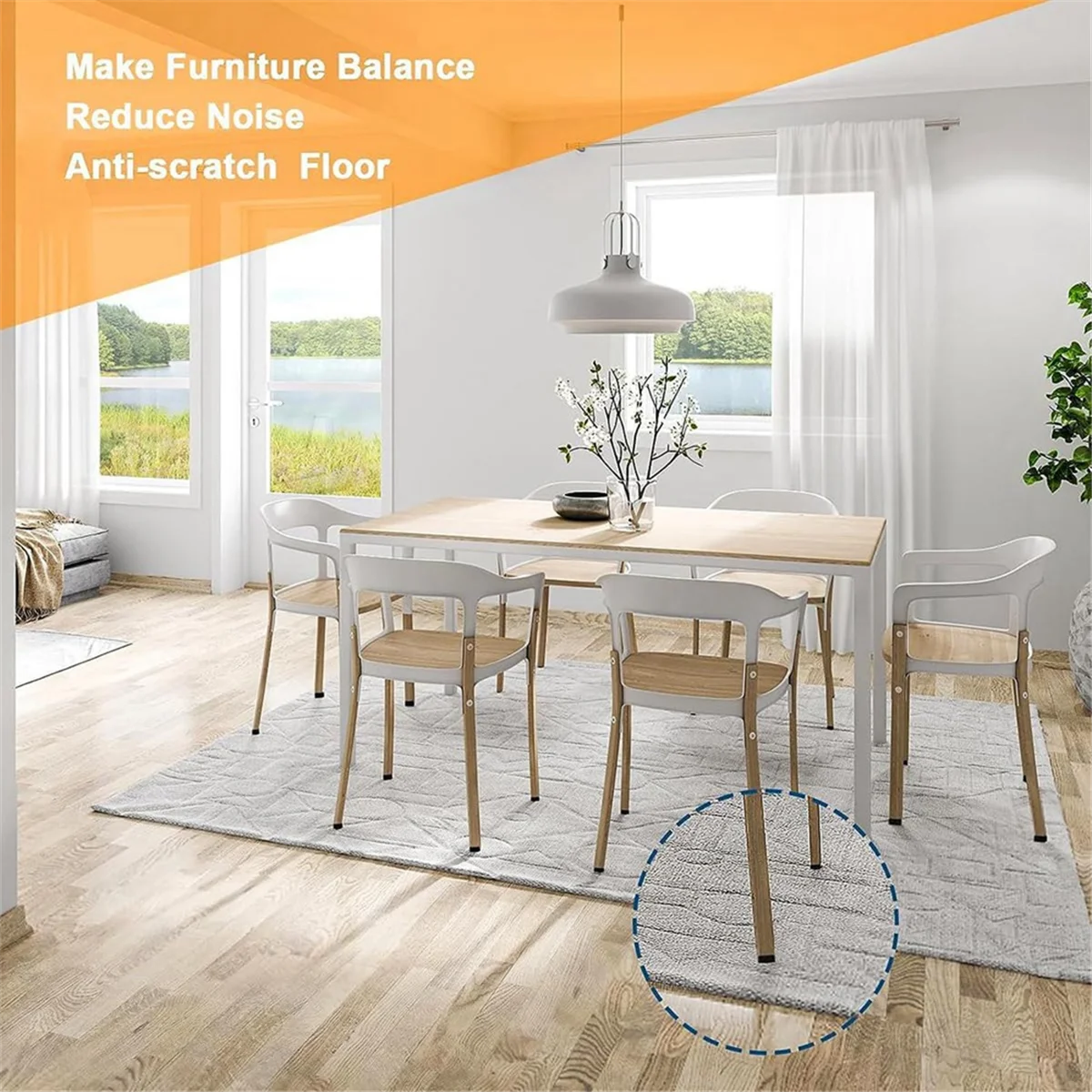 Newest 32 PCS M6 Thread Adjustable Furniture Levelers Screw in Chair Feet Adjustable Furniture Feet Leg Levelers