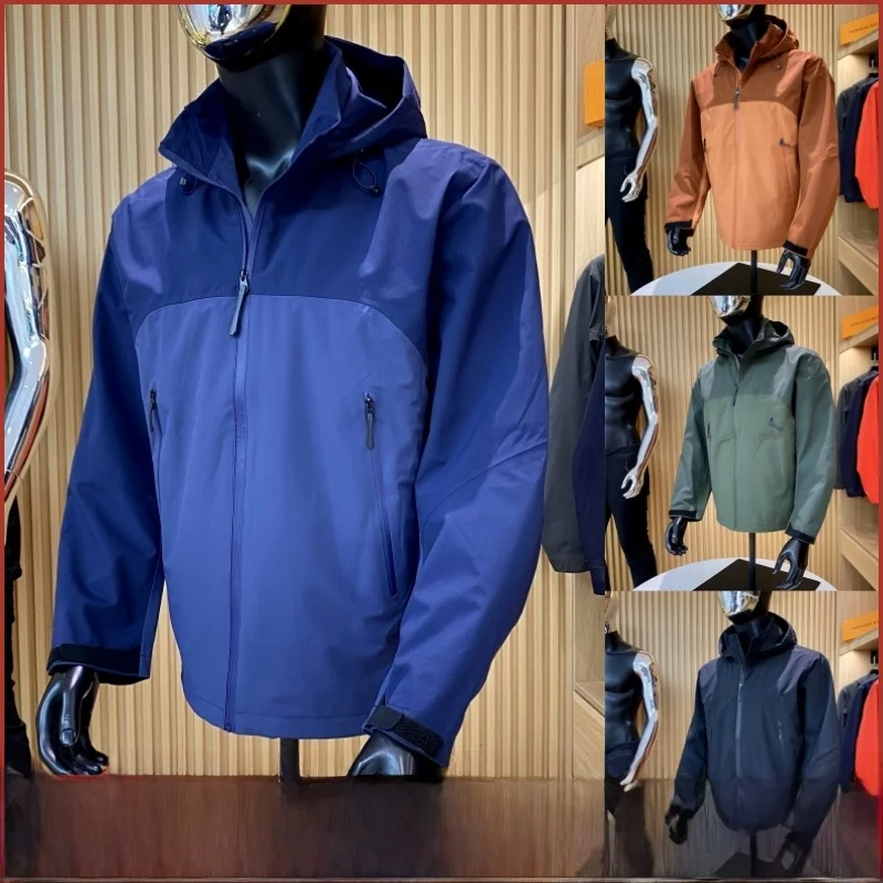 

Outdoor Men's Spring Soft ell Jaet Windproof Water Resistant Fly Bird Patterned Youth Faion Stand Fit Long Sve Ho...