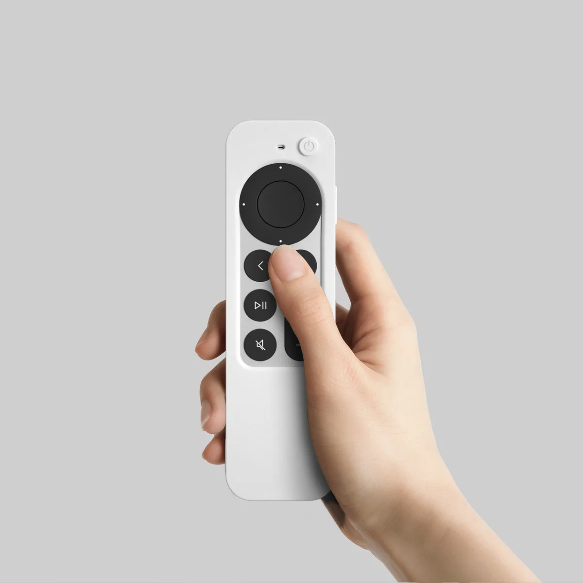 تصميم نافذة مع غطاء حماية من السيليكون لجهاز Apple TV 4K الجيل الثاني Siri Remote #5