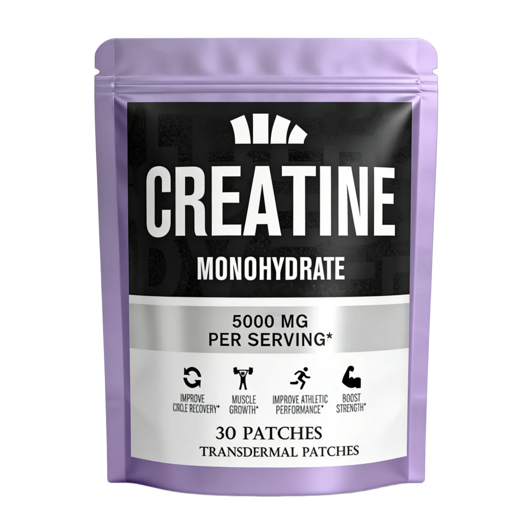 30 Patches Creatine Monohydrate Transdermal Patches Support Lean Muscle Growth, Recovery & And Enhance Athletic Performance