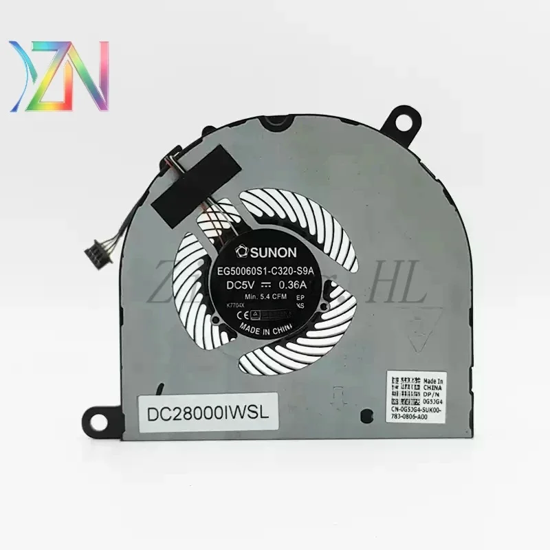 For DELL latitude E5480 E5490 E5491 E5495 Cooling Fan 0G5JG4
