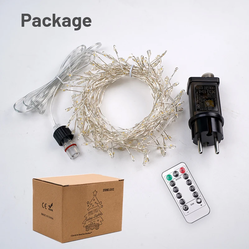 Guirxiété Lumineuse LED avec Télécommande pour Décoration Extérieure, 3/10/18/36 Mètres, pour Jardin de Rue, ixde Mariage