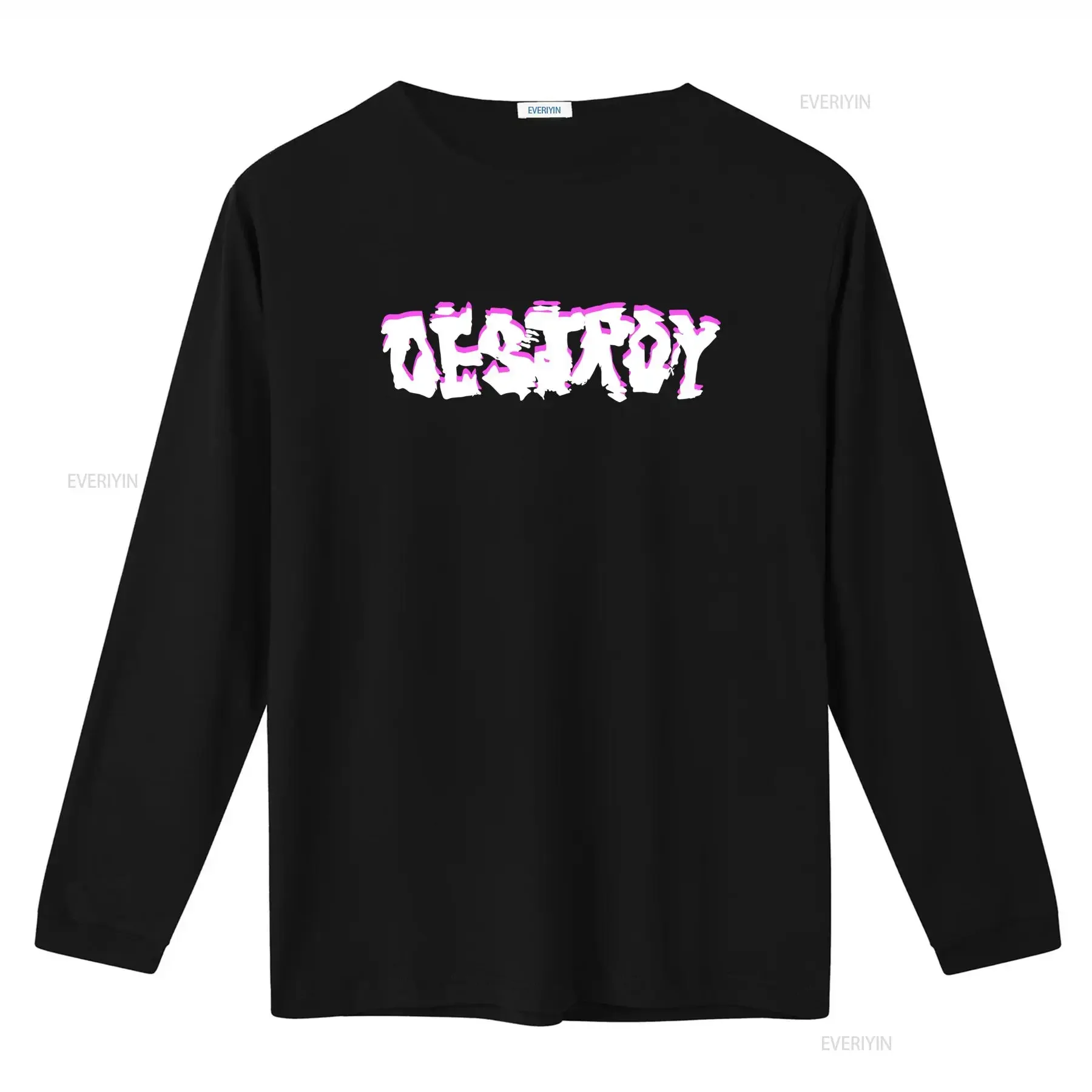 Destroy Punk T Shirt Seditionaries 1977 London 5 Colorways Print Streetwear Fashion vintage Washed Top For Everyday Wear