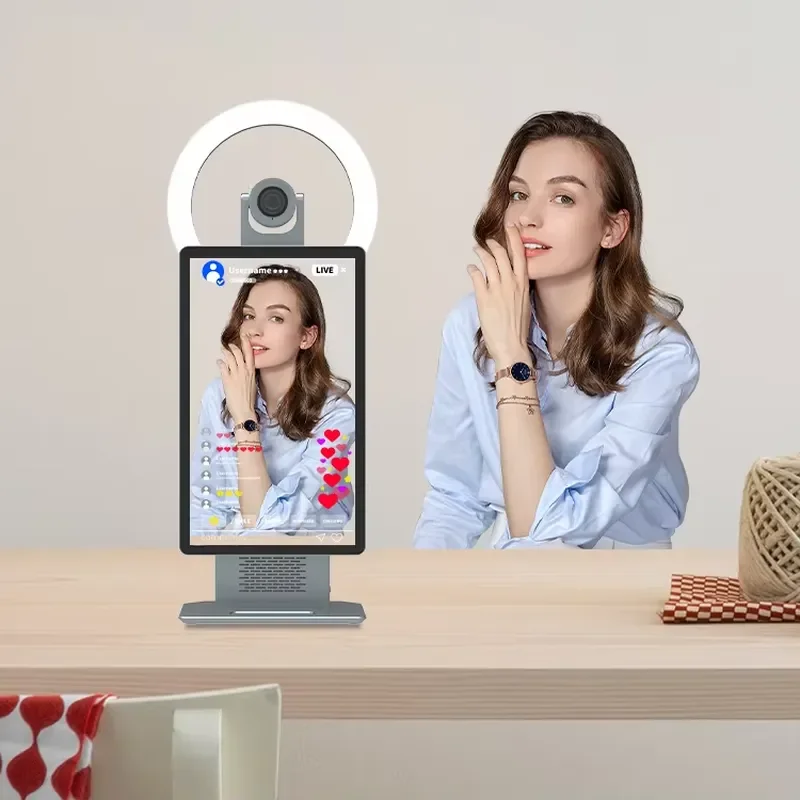 Desktop Live Broadcast Equipment Android 11.0 Lcd Touch Screen Smart Tiktok Live Streaming Screen All in One Machine