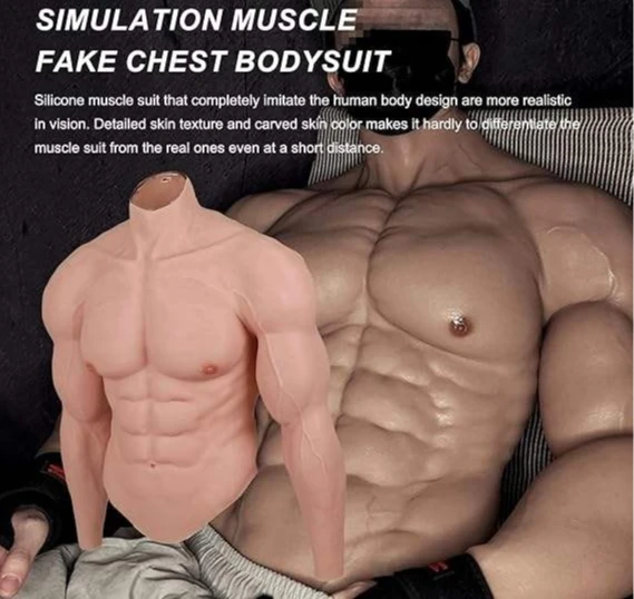 Customizable big muscle bully suit, fourth-generation European version unicorn arm simulation