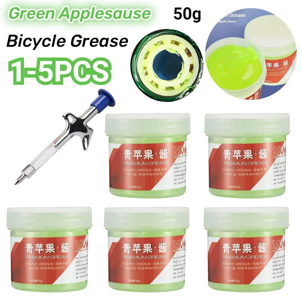 Green Applesause Bearing Grease Premium Bike Grease Mid-axis Pedal Bowl Group Maintenance Lubricant for Mountain Road Bikes