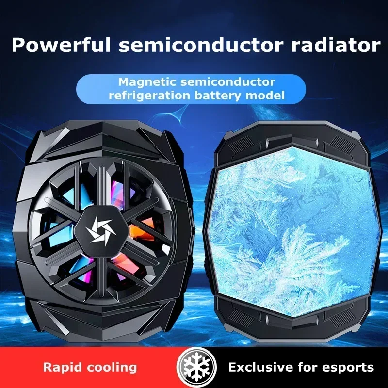 SL03 Mobile Phone/Tablet Semiconductor Game Cooler for PUBG Mobile Phone Gaming Accessories Cooling Fan for IOS Android Radiator