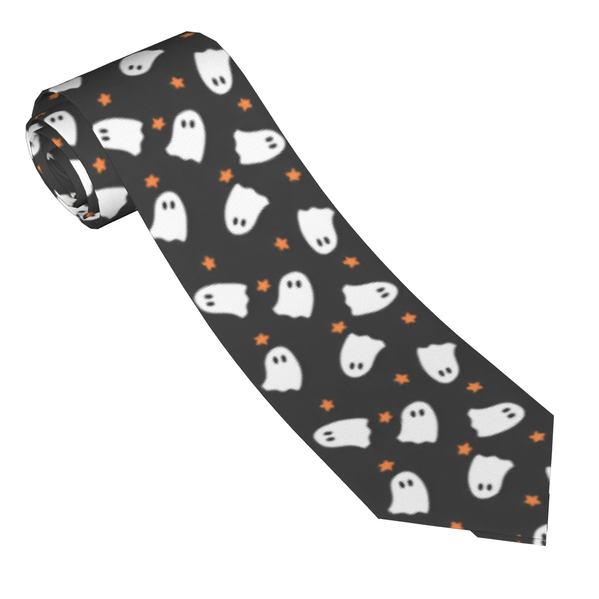 Halloween Pumpkins Ghosts Gothic Magics Necktie Unisex 8 cm Kawaii Neck Tie for Men Slim Narrow Accessories Gravatas Business