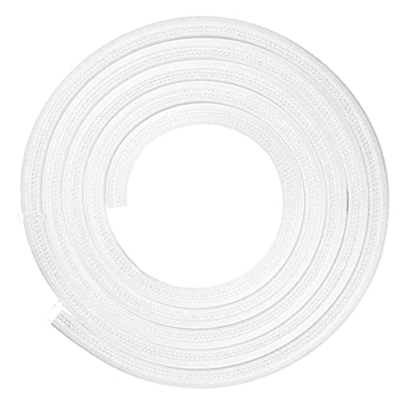 Wire Storage Protector 6M Braided Wire Set Home Office Wire Wire Protection Sleeve Anti-Animal Bite (White)