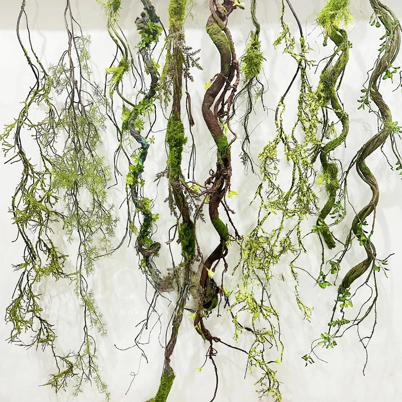 

Искусственная моховая лиана для ландшафтного дизайна, декоративное растение для строительных проектов, имитация бонсай