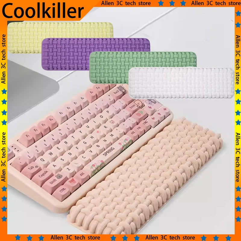 Coolkiller Tatami Keyboard Wrist Rest Game Hand Support Wrist Guard Memory Cotton Wrist Guard Silicone Pad Desk mat Keyboard Pad