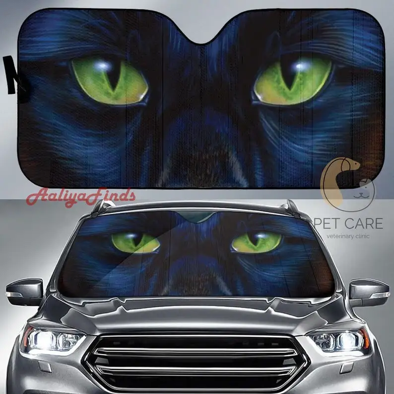 

Animal Panther Blue Eyes Car Auto Sun Shades