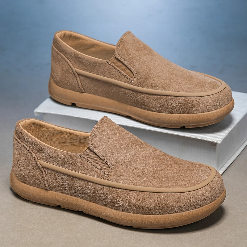 

2026 Spring New Men's Slip-On Sneakers, Breathable, Trendy, Versatile Casual Shoes, Slip-On Loafers, Comfortable Driving Shoes, Lightweight Moccasins