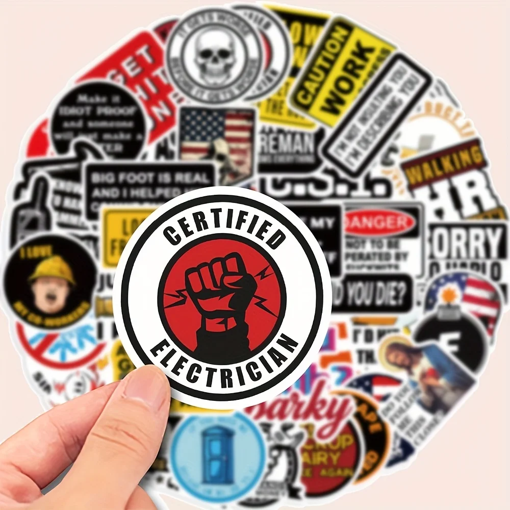 

50 DIY doodle stickers, reward and encouragement stickers, fun English phrases, cycling stickers and decorative decals, suitable