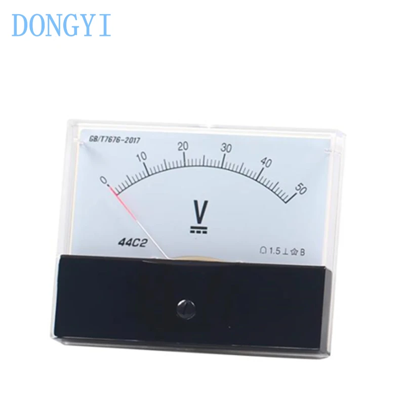 

Direct Current Voltage Meter Pointer Type 44C2-V 5V 5V 10V 15V 20V 30V 50V 75V 100V 150V 200V 250V 300V 450V 500V 600V 750V 1000