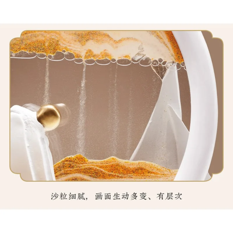 New Chinese Style Smooth Sailing Creative Quicksand Brush Holder Ornament High-end Office Desktop Decoration Gift