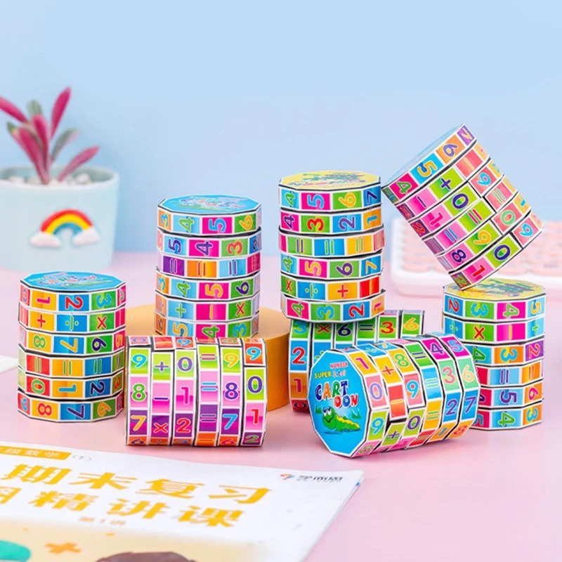 Piccolo cubo magico Giocattoli per l'apprendimento aritmetica Giocattoli educativi Montessori Risorse per l'insegnamento