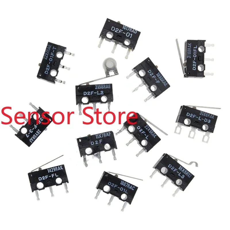 5PCS Micro Touch Switch Mouse Button D2F-F-3-7-L2-L3-D3-01FL-T