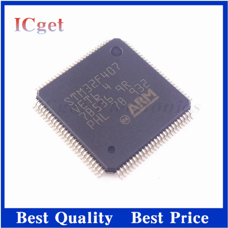 1Pcs STM32F407VET6 STM32F407VGT6 STM32F407 VET6 STM32F407 VGT6 STM32F407VGT7 QFP-100