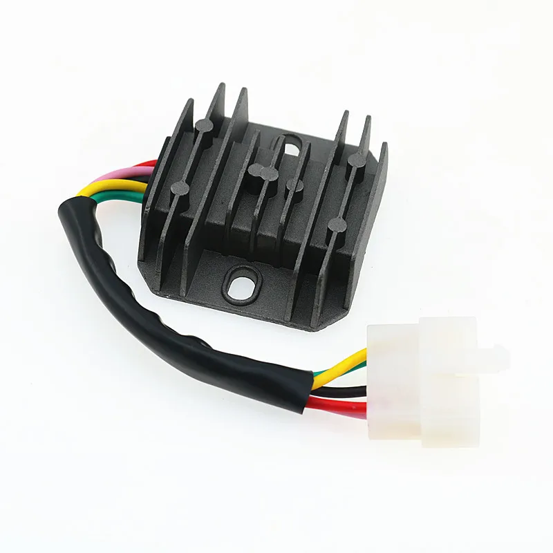 5-Wire Flat Connector Regulator Rectifier, Voltage Charger Stabilizer for GY6 125cc 150cc Scooter