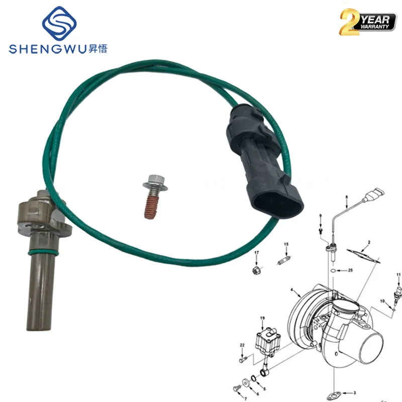 Sensor de Velocidad Turbo 4032068 para Cummins ISX ISM ISL Holset HE400VG VGT Turbocharger 4036059 4027517 Freightliner Volvo Peterbilt