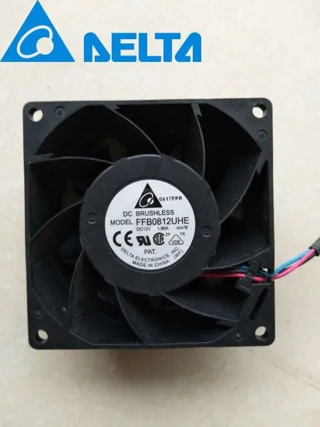 

1pcs FFB0812UHE 8038 80mm 80*80*38mm 12v 1.80a server cooling fan for delta