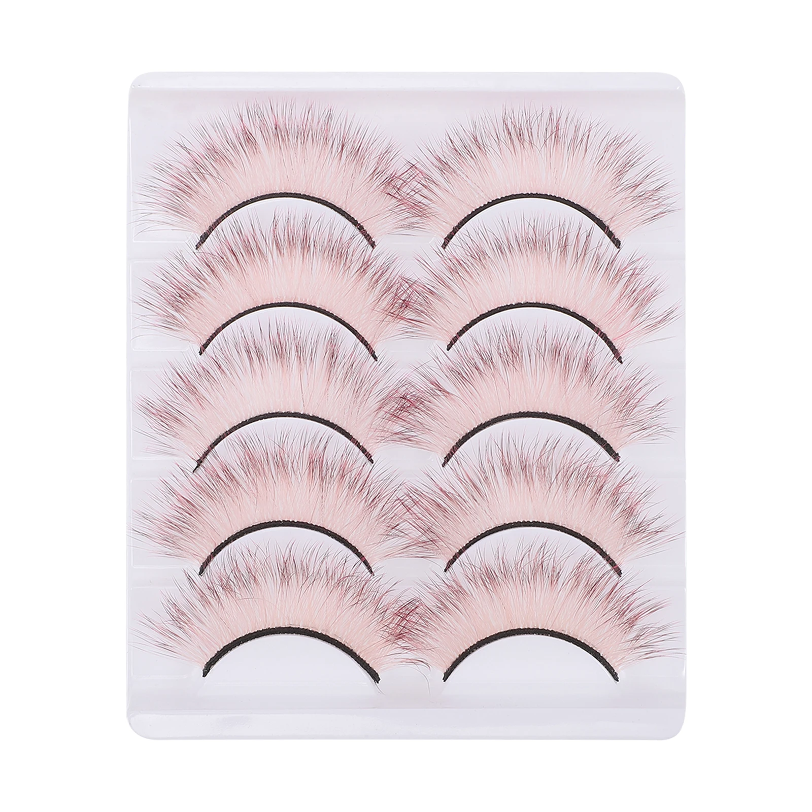 5 أزواج من الرموش الملونة أنيقة ثلاثية الأبعاد رموش صناعية لمكياج العين للهالوين مرحلة الأداء رموش تعزيز الجمال #1