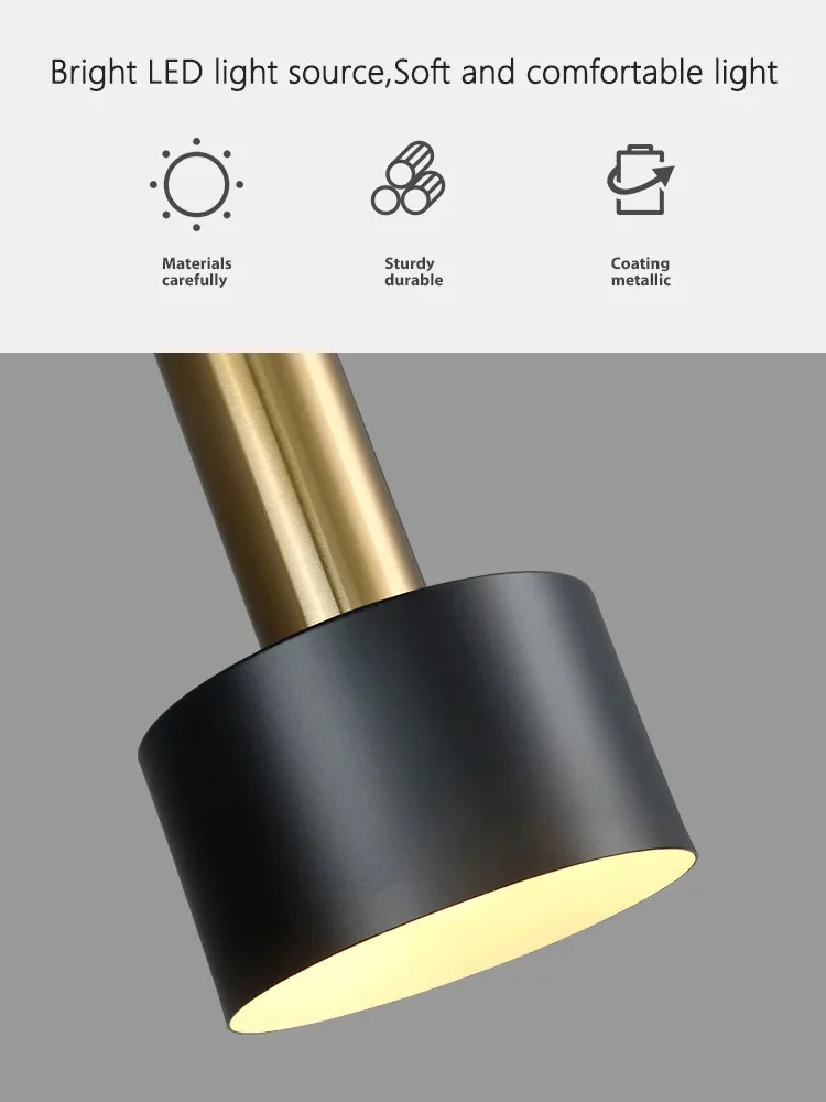 

Modern Nordic Minimalist Dining Room Chandelier Luxury Living Light Long Table Bar Lamp