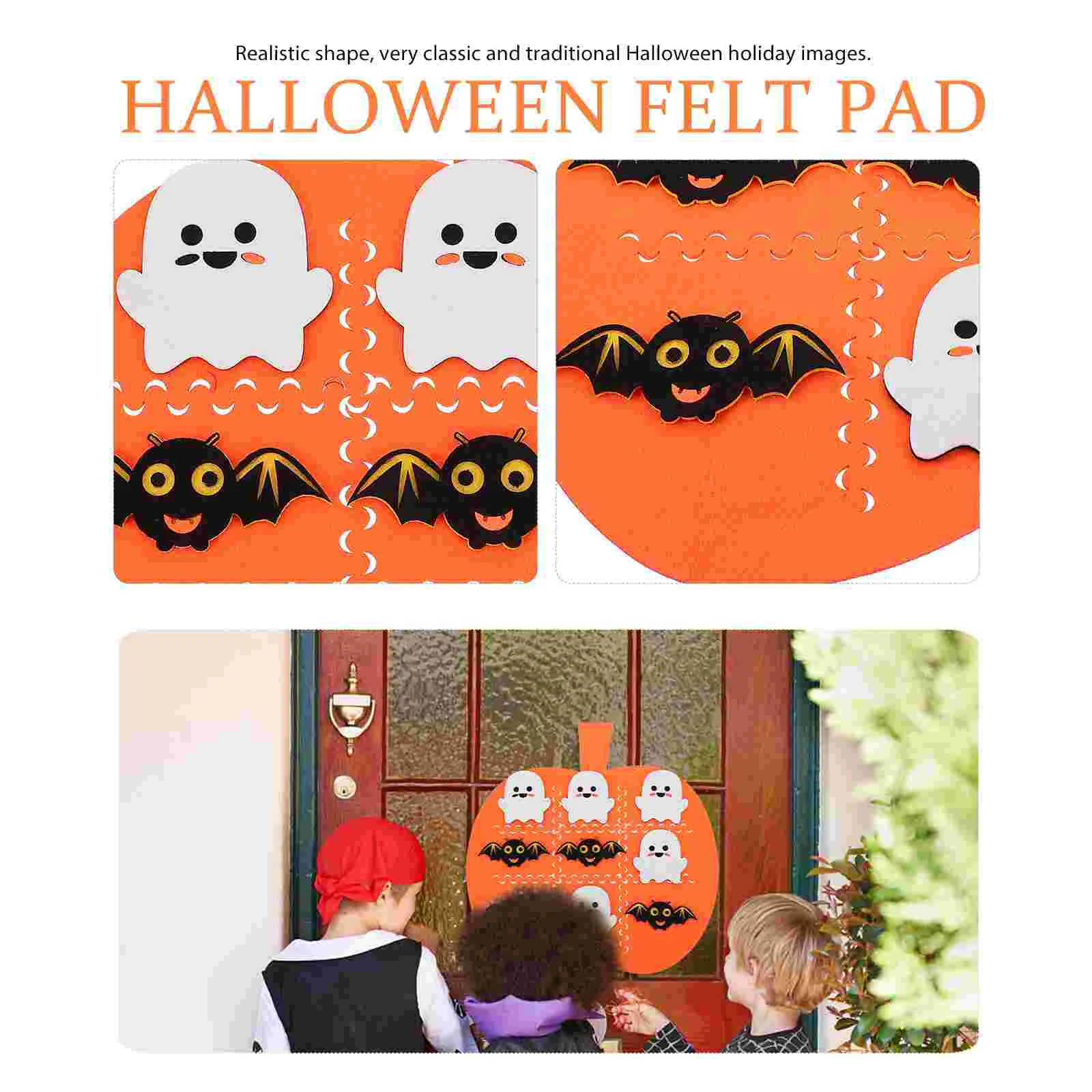 Halloween Felt Mat Kids Puzzle Board Game Toy Mats Supplies Novel Child Children’s Toys