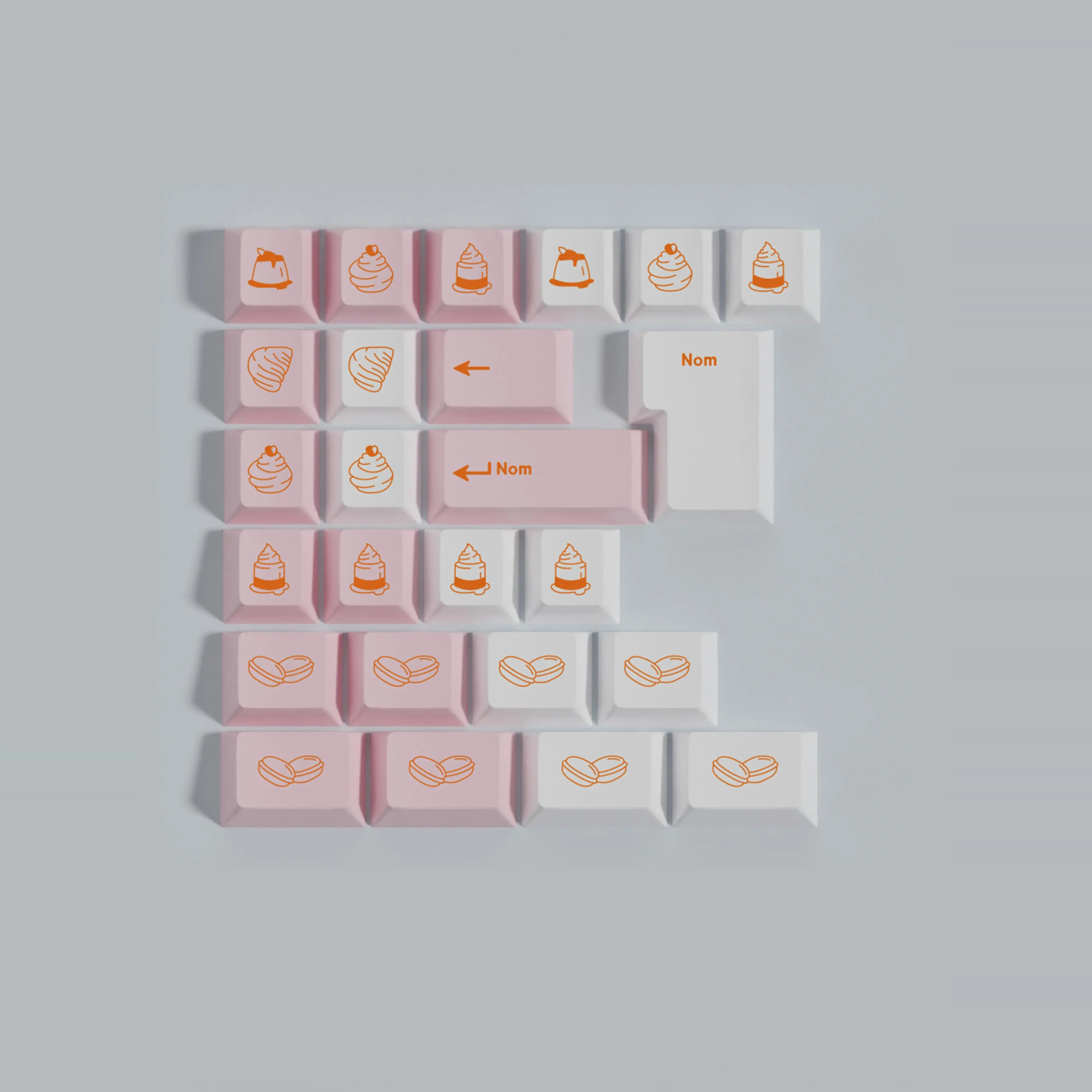 

GMK pastry custom keyboard pbt sublimation original factory height keycap split space