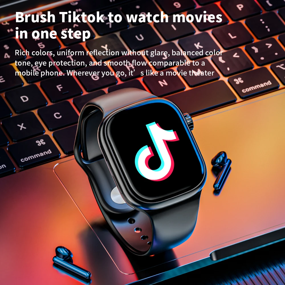 ساعة ذكية S10 Pro Appl للرجال مع 2.29 بوصة Amoled 190 °   كاميرا دوارة GPS WIFI Google Play App Store 5G فتحة بطاقة Sim