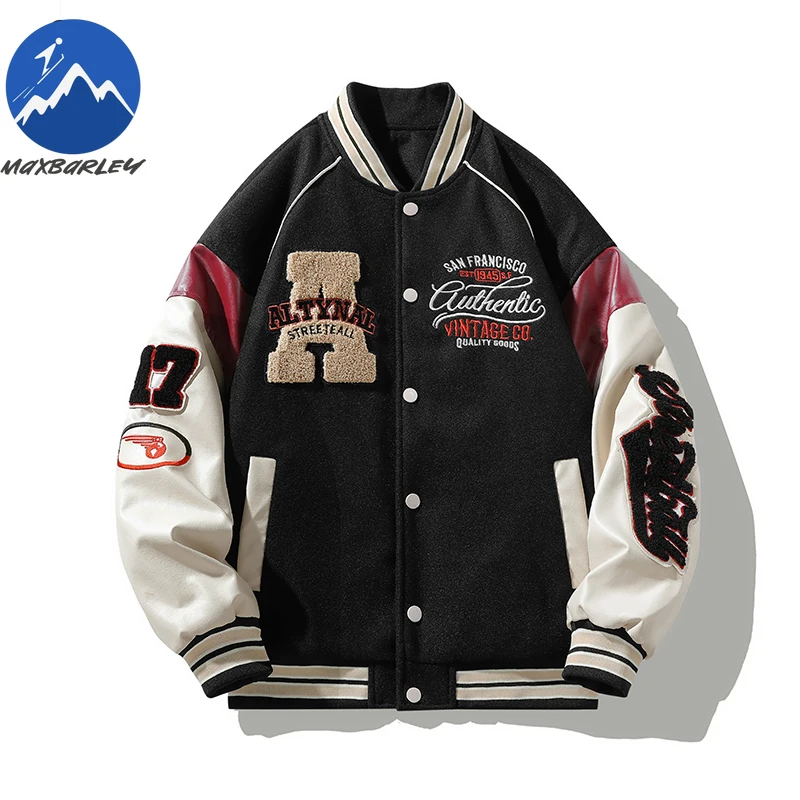 

Baseball Jacket Men Fashion Baseball Jersey Casual Long Sleeve Jacket Coats Fashion Loose Male Coat Hooded Baseball Jersey New