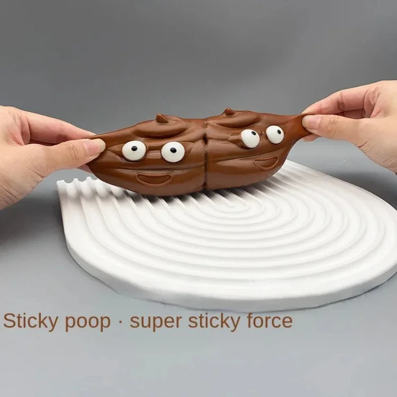 Poop Sticky Ball Squeeze Pinch Ventilation Balls Stress Reducing Adult Children Teenagers Gifts