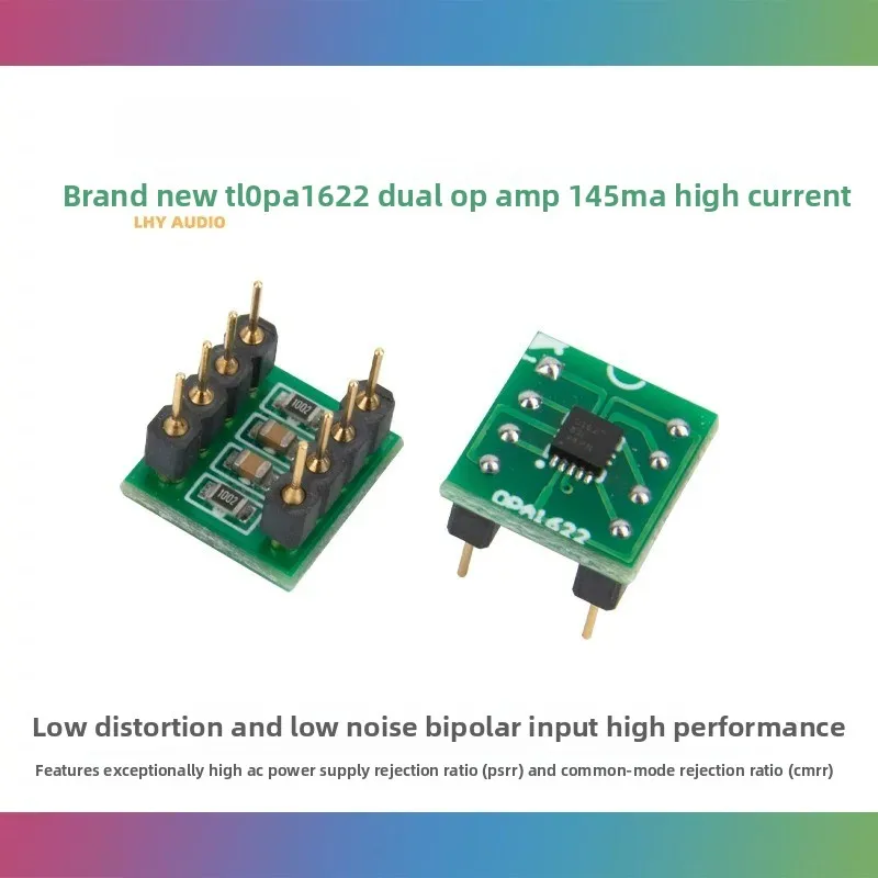Brand new ti opa1622 dual op amp 145ma high current low distortion smd to direct plug dip8 headphone amplifier