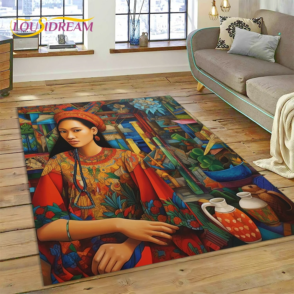 

Cartoon Africa Ethiopian Custom Painting Art Carpet Rug for Bedroom Living Room Home Sofa Decoration,kids Large Decor Floor Mat