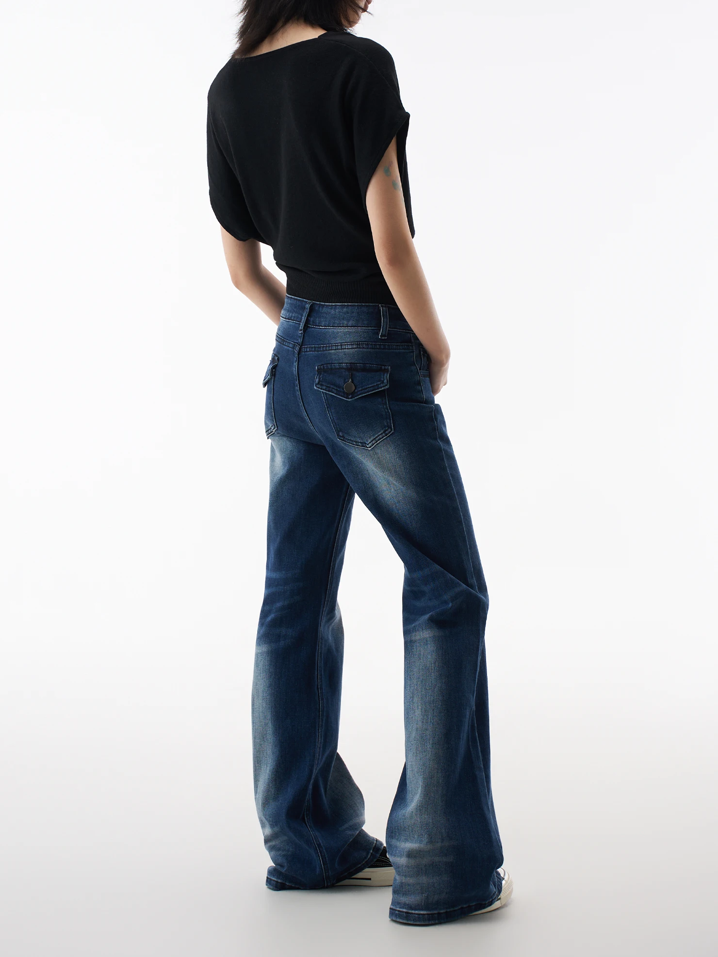 

Low Waist Bell Bot Jeans Women's Slim Fit Casual Pants Spring New Sle American Hot Girl Sle Not Tight Leggings