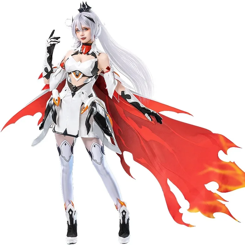 

Game Honkai Impact 3rd Kiana Cosplay Costume Kiana Kaslana Herrscher of Flamescion Cosplay Kiana Kaslana Cosplay Wig