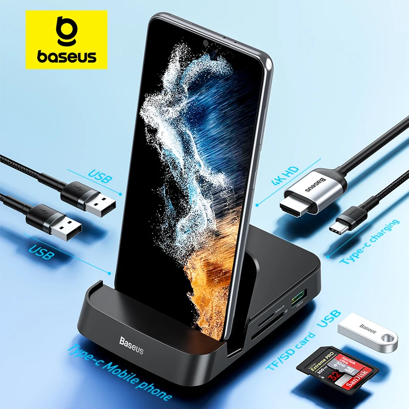 ¿Qué es el Baseus USB C HUB Dex Station y por qué es ideal para tu teléfono?