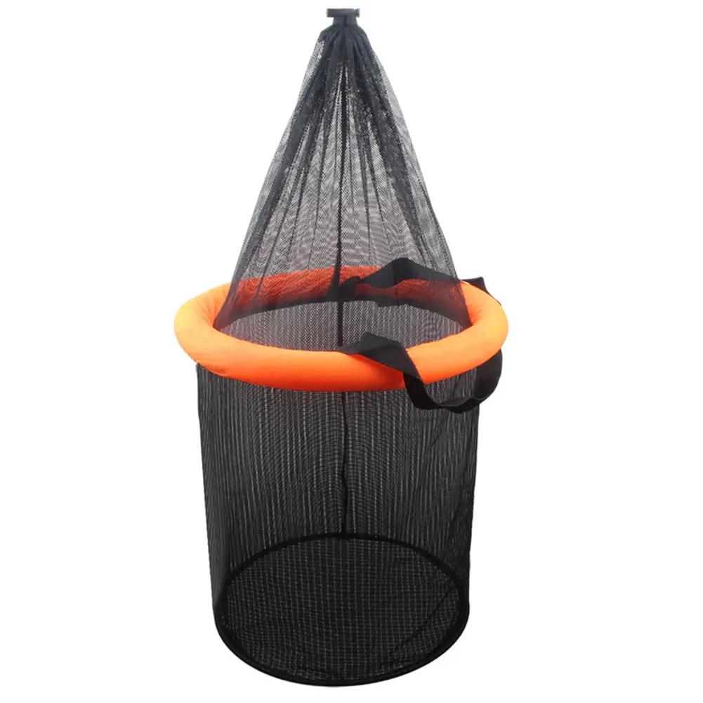 Floating Fishing Bait Basket Mesh Collapsible Fish Keeper Live Fish Net Cage Foldable Fishing Holder Bucket view 4