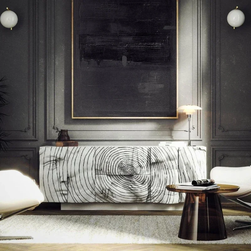 

Sideboard Living Room High-End Simple Modern Light Luxury High Sense Entrance Cabinet