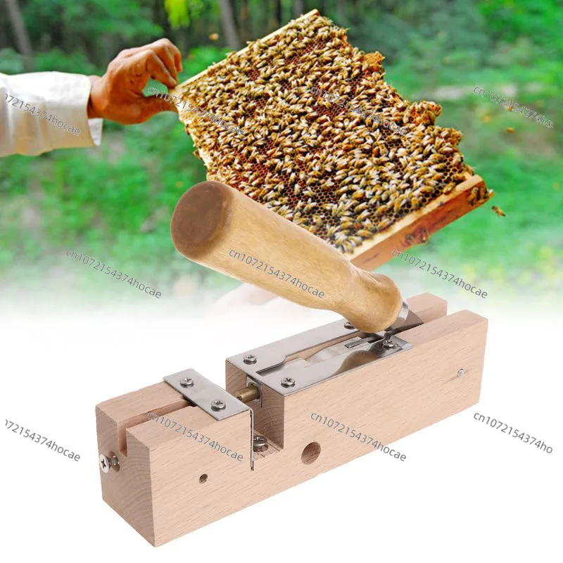 Beekeeping tools, knives, beehive nest frame, nest base wooden hole punch, stainless steel hole opener, copper eye on frame