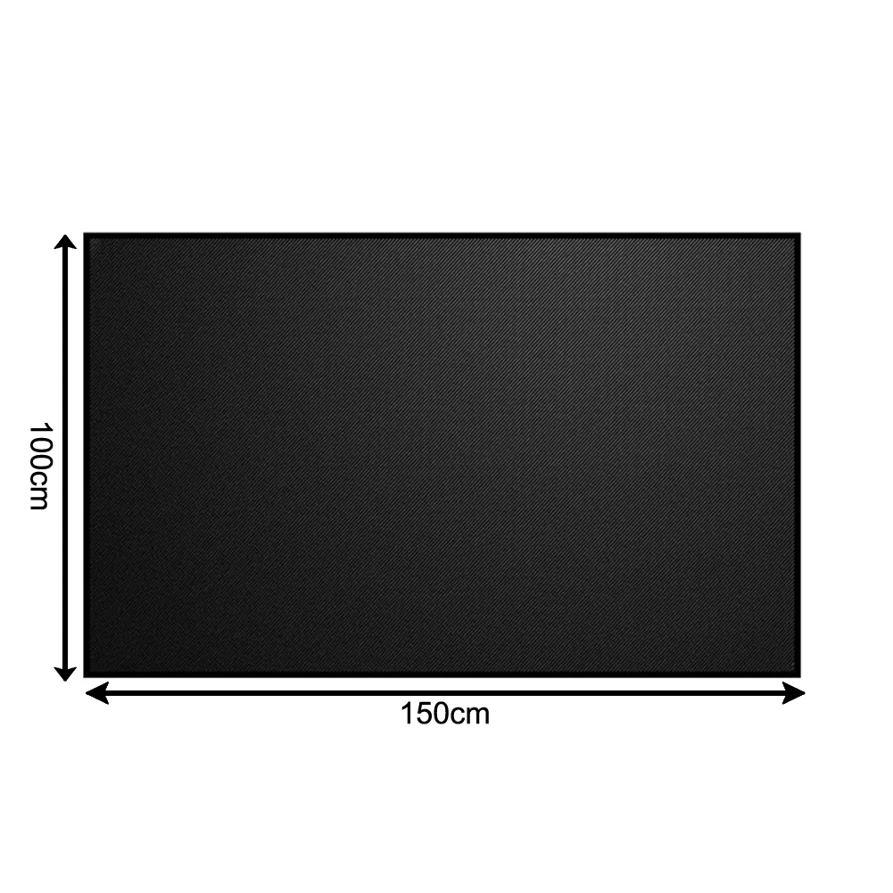 내화 담요 내열 바베큐 매트, 최대 300 °C 바닥 보호대 용품, 실내 및 실외 요리