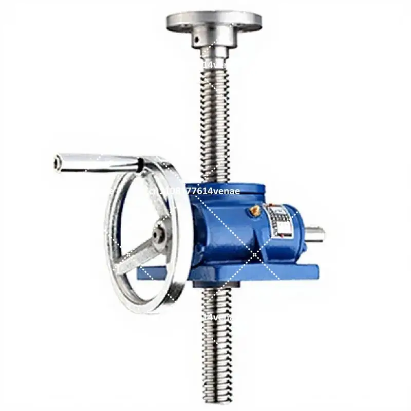 Heavy Duty Hand Crank Worm Gear Screw Lifting Platform Reducer with Handwheel Collar for 1T 2.5T Lifting Table