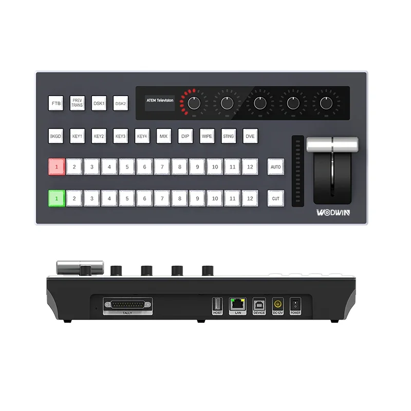 

TV Broadcasting Equipment 12 channels Radio Studio Equipment USB ATEM Controller LAN VMIX Video Mixer Switcher