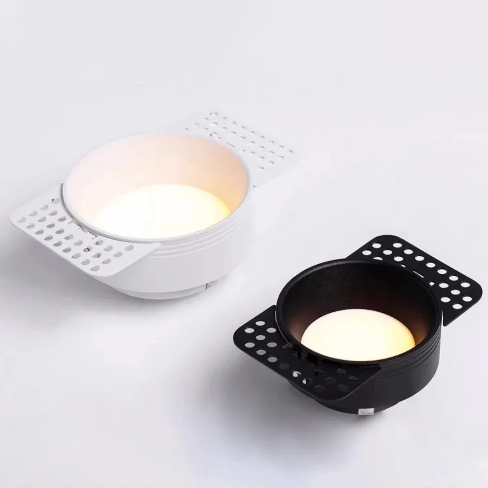 LED interior decoration three color dimmable light, borderless and adjustable, embedded ceiling light for home decoration