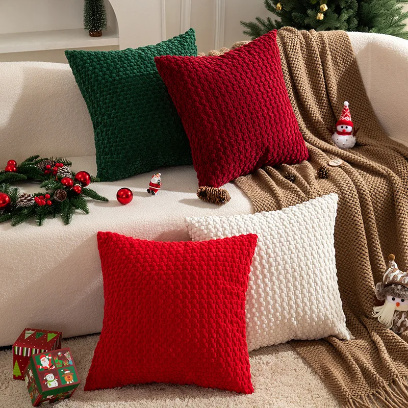 Corduroy three-dimensional bubble particle pillow cover home living room sofa back pillowcase does not contain core